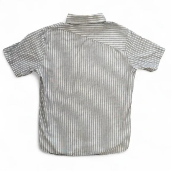 2/$10 Volcom Blue & White Striped Button Down - Size Small - Picture 2 of 4